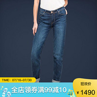 LEE李牛仔裤女裤修身款Boyfriend Jeans7101F7 Heritage Blue 26