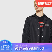 DIESEL迪赛男士休闲纯色时尚短款夹克00SV750WATH Black XXL