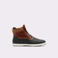 ALDO/奥尔多男鞋短靴平底侧拉链休闲鞋12653681 Cognac Synthetic Smooth 8