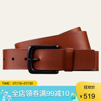 Timberland添柏岚腰带男士黑扣水牛皮带A1CMC214 Brown 32