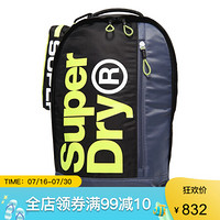 Superdry极度干燥男包双肩包书包竖款拉链加笔袋3185243500280 Black/grey