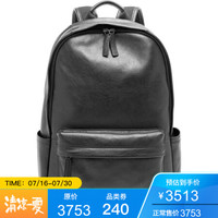 Fossil化石男女通用旅行包双肩包背包皮面BucknerCT39-358917 Black one size