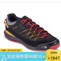 The North Face北面男鞋低帮系带登山鞋运动鞋透气CKL1 BLACK/YELLOW-CKL1 8