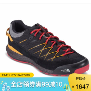 The North Face北面男鞋低帮系带登山鞋运动鞋透气CKL1 BLACK/YELLOW-CKL1 8