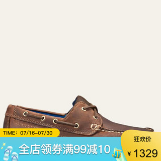 Timberland添柏岚男鞋休闲皮鞋舒适乐福鞋船鞋A1N51210 Brown 12(46码)