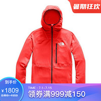 The North Face北面男款外套拉链连帽运动服NF0A3SQP FIERY RED XS