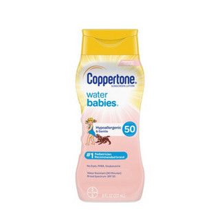 确美同 Coppertone 水宝宝 防晒霜/防晒乳 广谱SPF50 乳液 237ml 21/1/1到期