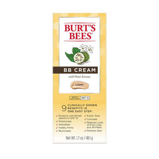 小蜜蜂（BURT'S BEES） BB霜 偏白色 SPF 15 50毫 提亮肤色10月到期