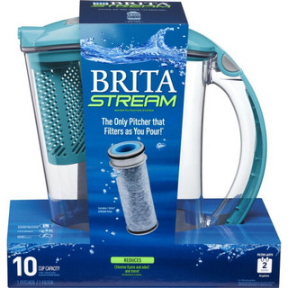 美国直邮 碧然德 Brita 厨房家用滤水壶 2400ml 蓝色