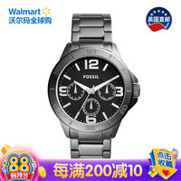 美国直邮 化石 Fossil Modern Century系列 男士运动型不锈钢手表 灰色 BQ2297