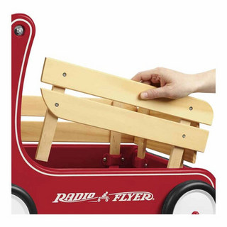 美国直邮 Radio Flyer 经典步行车婴儿学步车手推车多功能儿童玩具宝宝走路助步车612 红色