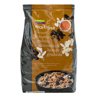 Waitrose 英国进口葡萄干杏仁蜂蜜早餐水果营养麦片冲饮即食代餐 1KG*1袋