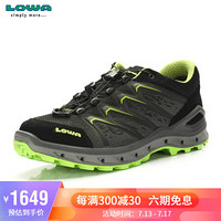 LOWA 德国 户外越野跑步防水运动鞋 AEROX GTX 进口男款低帮 L310626 黑色/黄绿色 41