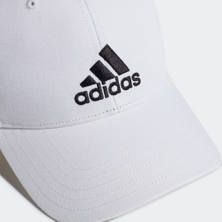 阿迪达斯官网 adidas BBALL CAP COT 男女训练运动帽FK0890 白/白/黑色 XL