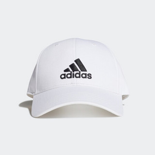 阿迪达斯官网 adidas BBALL CAP COT 男女训练运动帽FK0890 白/白/黑色 XL