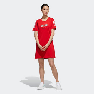 adidas 阿迪达斯官网 neo W GK DRESS 女装运动裙子GK1487 浅猩红/浅猩红 A/L(170/92A)