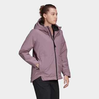 阿迪达斯官网 adidas 女装冬季户外运动棉服夹克外套FI7146 遗迹紫 A/L(170/92A)