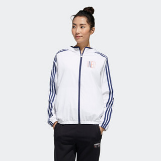 阿迪达斯官网 adidas neo W BRLV WB 1 女装运动外套GK1509 白/科技靛蓝 A/L(170/92A)