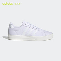 阿迪达斯官网adidas neo Daily 2.0男鞋休闲运动鞋帆布鞋EE7830 白/白/淡灰 42