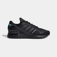 阿迪达斯官网 adidas 三叶草 ZX 750 HD 男女经典运动鞋FV8488 1号黑色/浅水蓝 42.5(265mm)