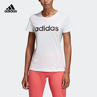 阿迪达斯官网adidas W E LIN SLIM T女装运动型格短袖T恤DU0629 如图 XL