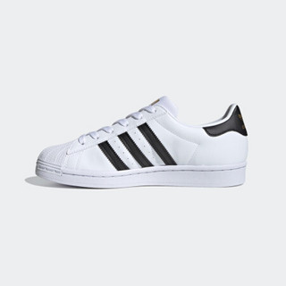 阿迪达斯官网 adidas 三叶草 SUPERSTAR W 女鞋经典运动鞋FX8543 白/一号黑/金 36(220mm)