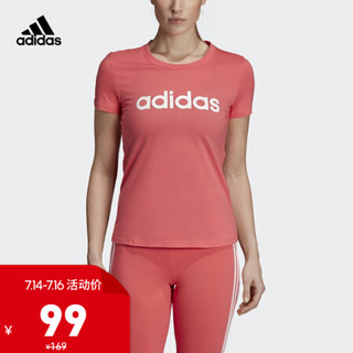 阿迪达斯官方 adidas W E LIN SLIM T 女子运动型格短袖T恤DX2545 如图 L