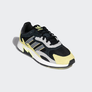 阿迪达斯官网adidas 三叶草TRESC RUN BR男鞋经典运动鞋EG4721 一号黑/淡灰/半冰冻黄 43(265mm)