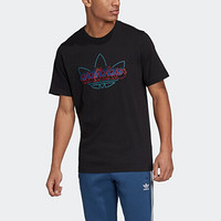 阿迪达斯官网 adidas 三叶草 TECHY TEE 男装运动短袖T恤GD6010 黑色 L(185/108A)