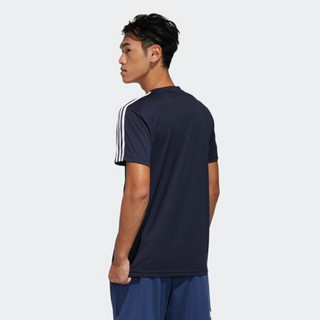 adidas 阿迪达斯 M D2M 3S TEE 男子运动T恤 FL0357 传奇墨水蓝/白 M