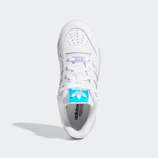 阿迪达斯官网adidas 三叶草RIVALRY LOW W女鞋经典运动鞋板鞋EE5935 白/白/一号黑 38.5(235mm)