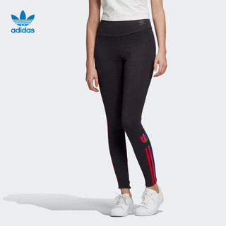 阿迪达斯官网 adidas 三叶草 TIGHTS 女装运动绑腿裤GD2232 黑色/多色 32(165/58A)