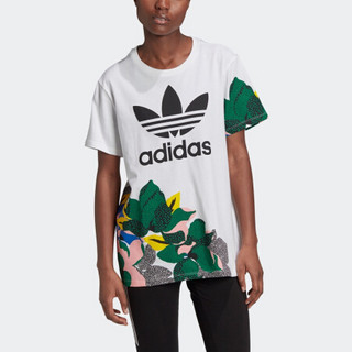 adidas  阿迪达斯官网 三叶草 BF TEE 女装运动短袖T恤GE4315 白 36(170/84A)