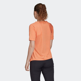 adidas 阿迪达斯 W Hike Tee 女子运动T恤 FI2412 浅琥珀 S