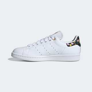 阿迪达斯官网 adidas 三叶草 STAN SMITH W 女子经典运动鞋EH2037 亮白/1号黑色/亮日黄/清澈紫 37(230mm)