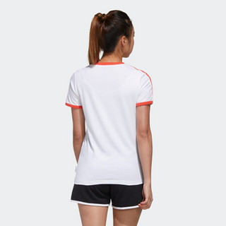 adidas 阿迪达斯 W GDTM RING TEE 蛋黄哥联名款 女子运动T恤 GL7211 白/浅红 L