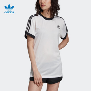 阿迪达斯官网adidas 三叶草 3 STRIPES TEE女装运动短袖T恤EB6489 如图 30