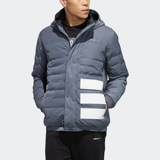 阿迪达斯官网 adidas neo M PAD JKT 1 男装冬季运动棉服FK9919 青灰 A/S(175/92A)