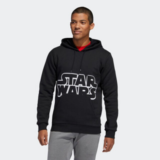 阿迪达斯官网 adidas STAR WARS PO 男装篮球运动套头衫FN3234 黑色 A/XL(185/104A)