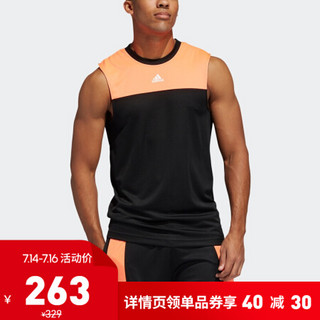 adidas 阿迪达斯官网 ROSE SP SL TANK 男装篮球运动背心FH7740 黑色 A/XL(185/104A)