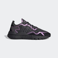 阿迪达斯 adidas官网 三叶草 NITE JOGGER LITE男女经典运动鞋FV1676 一号黑/深灰/镭射紫 44(270mm)