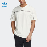 阿迪达斯官网 adidas 三叶草 F TEE 男装秋季运动短袖T恤GD9289 汉玉白 XS(参考身高:167~172CM)