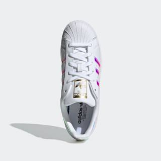 阿迪达斯官网adidas 三叶草SUPERSTAR W女鞋经典运动鞋板鞋EG2919 白/特殊面料色（参加样品）/金 36(220mm)