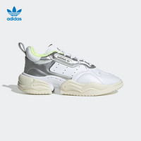 阿迪达斯官方 adidas 三叶草 SUPERCOURT RX W 女子经典鞋FV3667 白/白/冰冻黄 36(220mm)