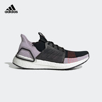 阿迪达斯官网adidas UltraBOOST 19 w女鞋跑步运动鞋G27489 黑色/淡粉紫灰/红荧光 36(220mm)