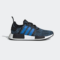 阿迪达斯官网 adidas 三叶草 NMD_R1 J 大童经典运动鞋F34422 一号黑/正蓝/银灰 黑色 40(245mm)