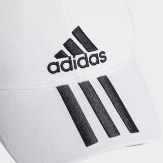 adidas 阿迪达斯 6P 3S CAP COTTO 中性运动帽 DU0197 白/黑 M