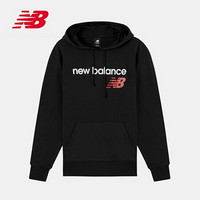 New Balance NB官方2020新款男款针织上衣AMT01918连帽抽绳卫衣 BK AMT01918 XL