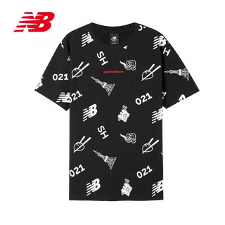 New Balance NB官方2020新款男款女款AMT02372休闲T恤 BK AMT02372 M