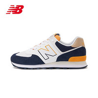 New BaLance NB官方2020新款男款女款ML574时尚复古休闲鞋 藏青/白色 ML574SUR 41.5